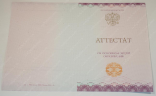 Аттестат 9 классов 2014-2025 года Аттестат 9 классов 2014-2025 года
